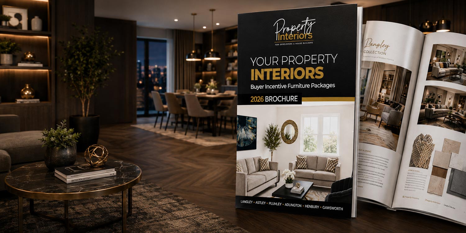 2026 Buyer Incentive Brochure displayed in a styled apartment