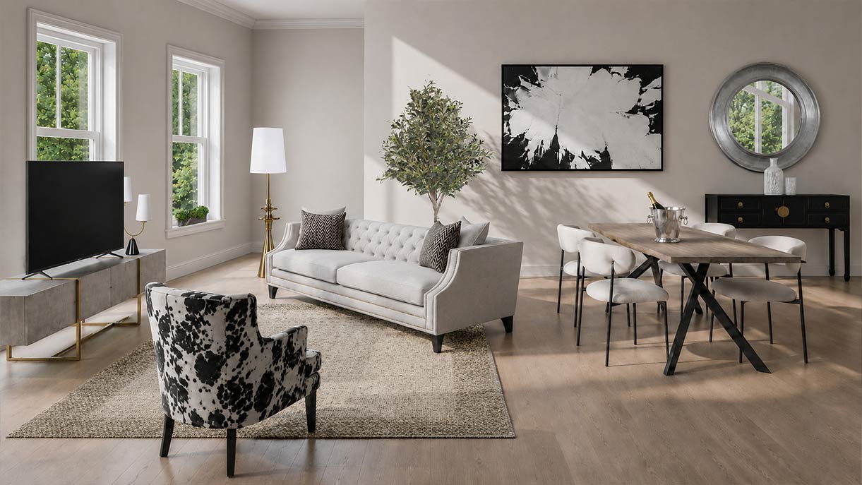 Sales and marketing suite interior