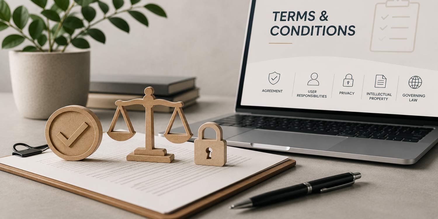 Website terms document