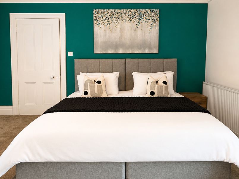 Styled bedroom interior