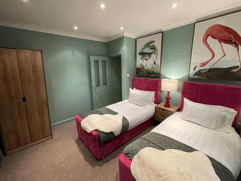 Styled bedroom interior