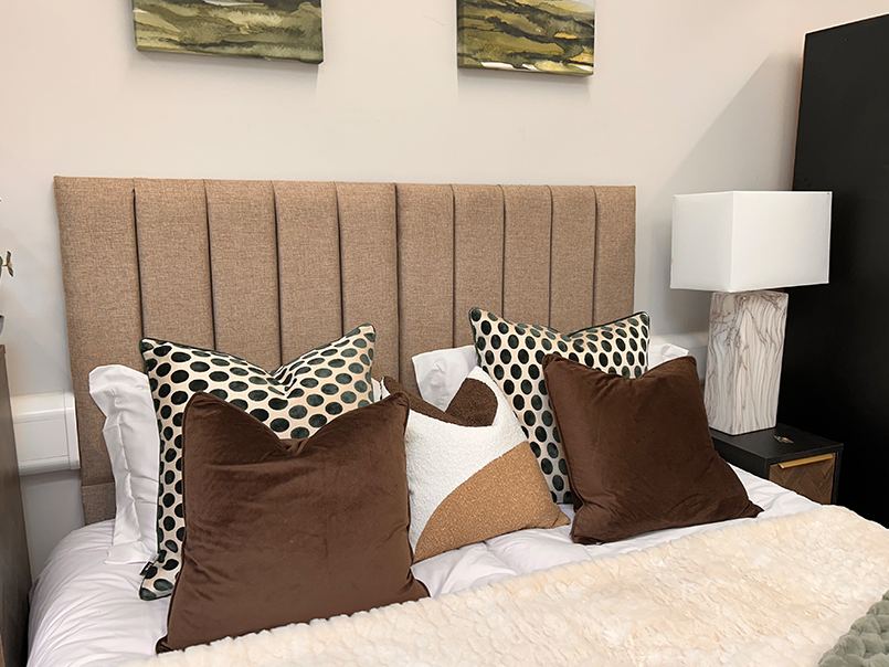 Styled bedroom interior