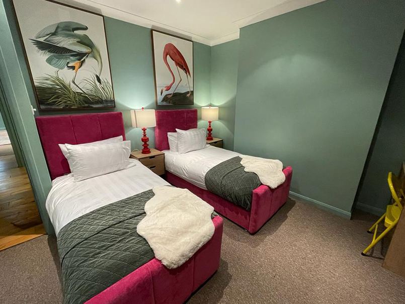 Styled bedroom interior