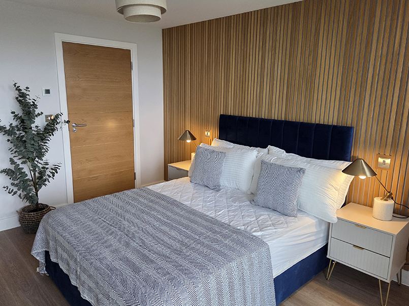 Styled bedroom interior