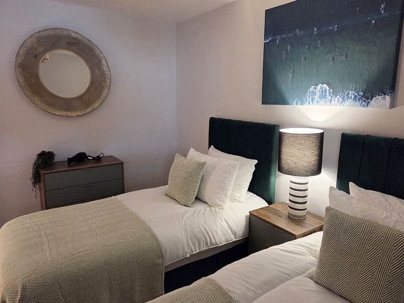 Styled bedroom interior