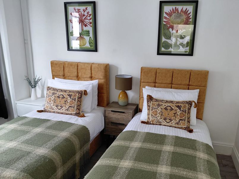 Styled bedroom interior