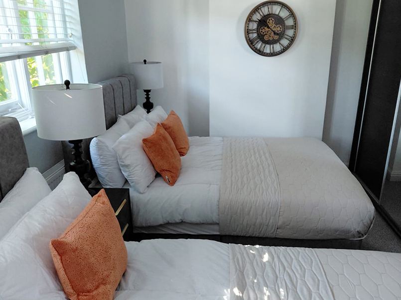 Styled bedroom interior