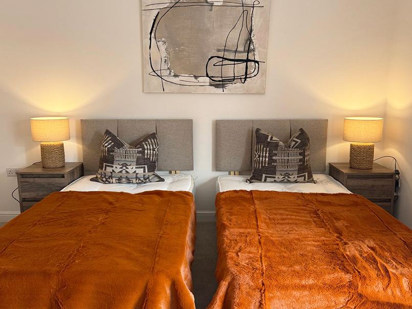 Styled bedroom interior
