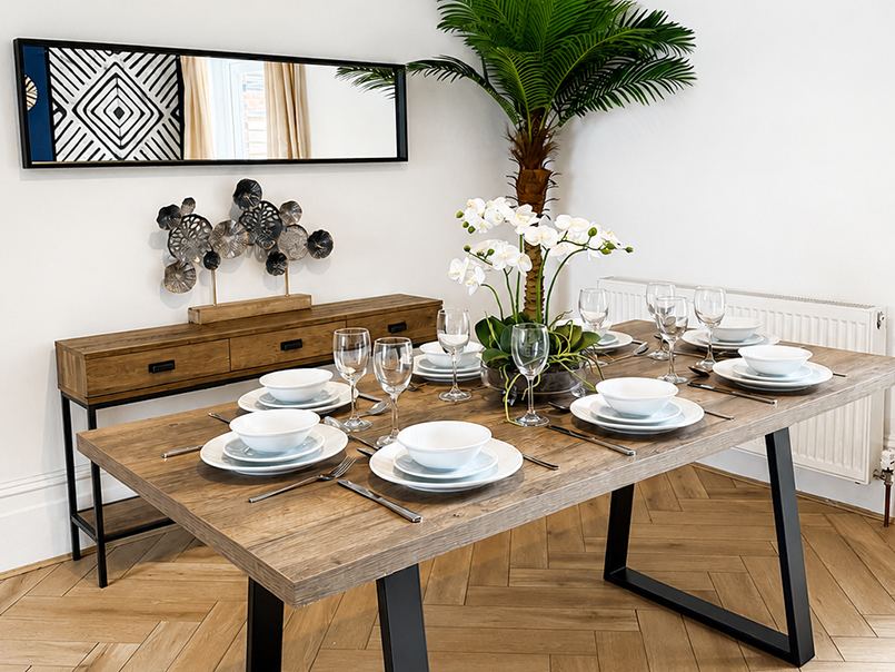 Styled dining space