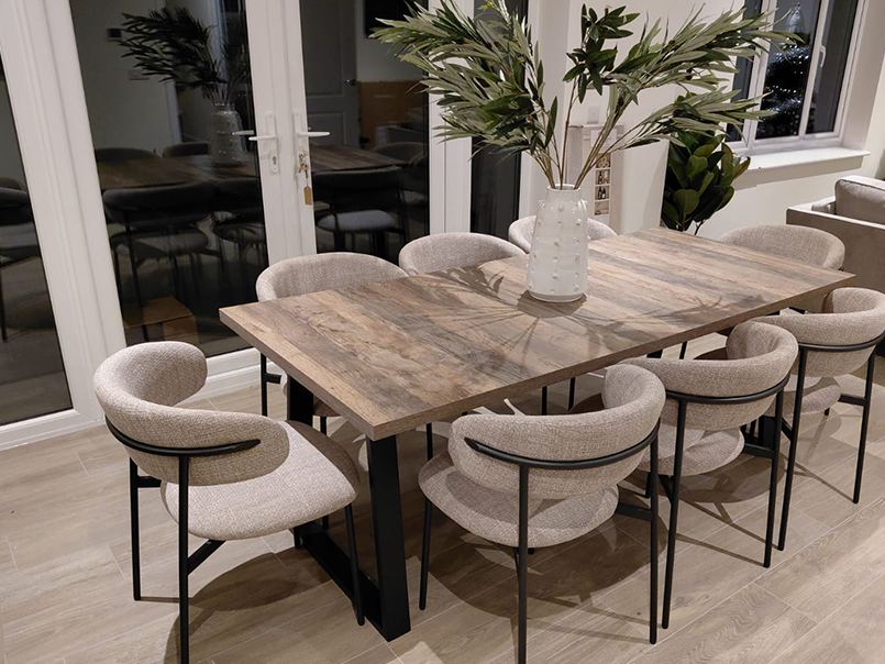 Styled dining space