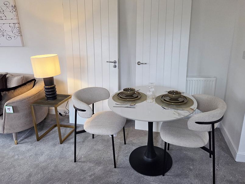 Styled dining space