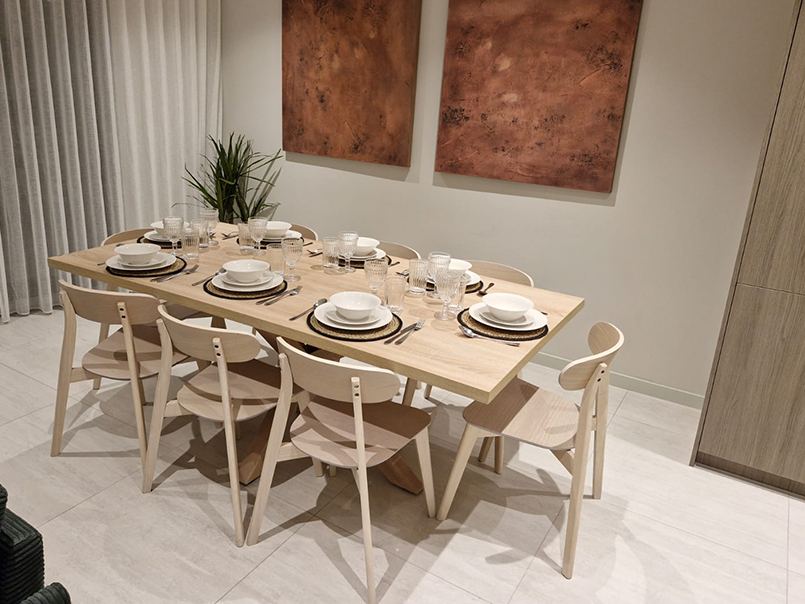 Styled dining space