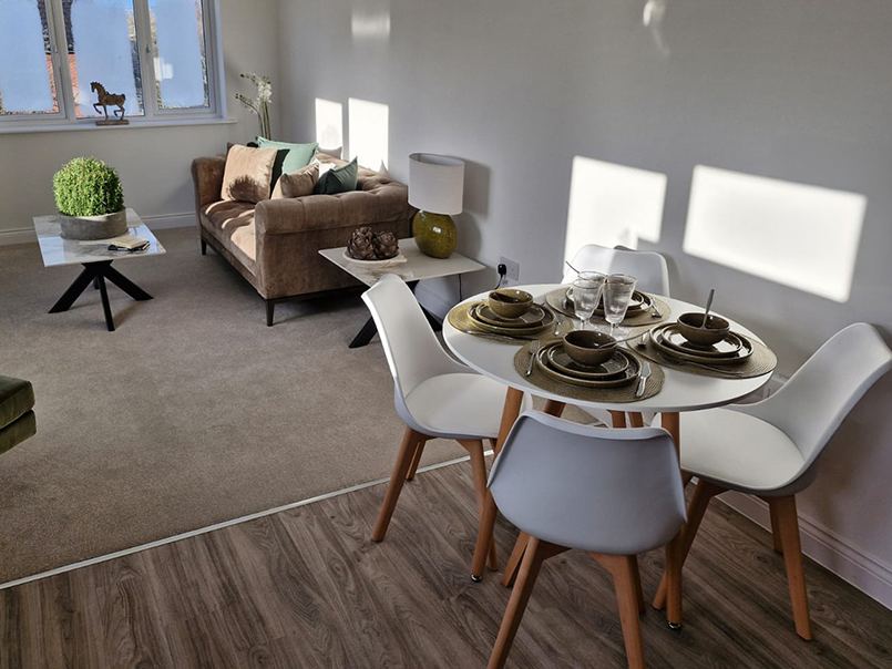 Styled dining space