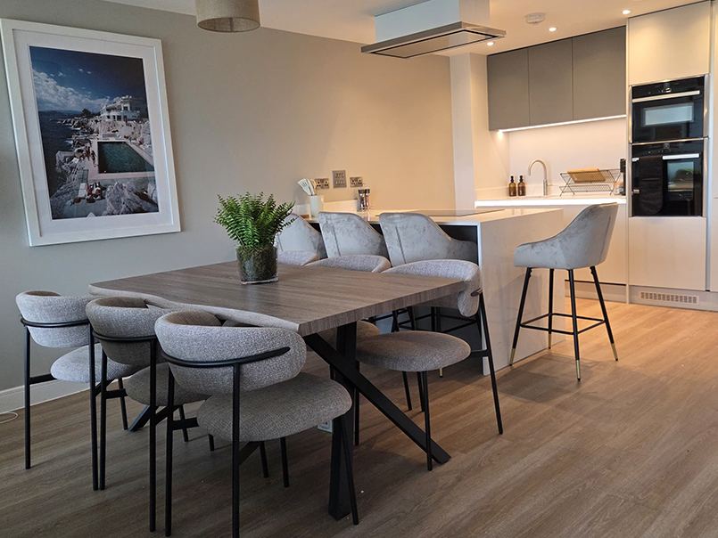 Styled dining space