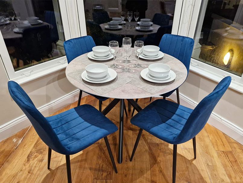 Styled dining space