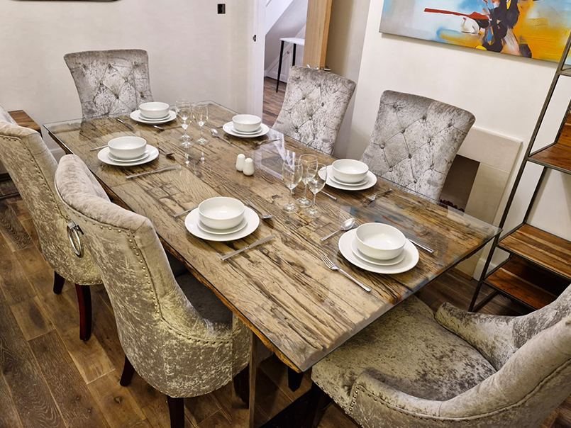 Styled dining space