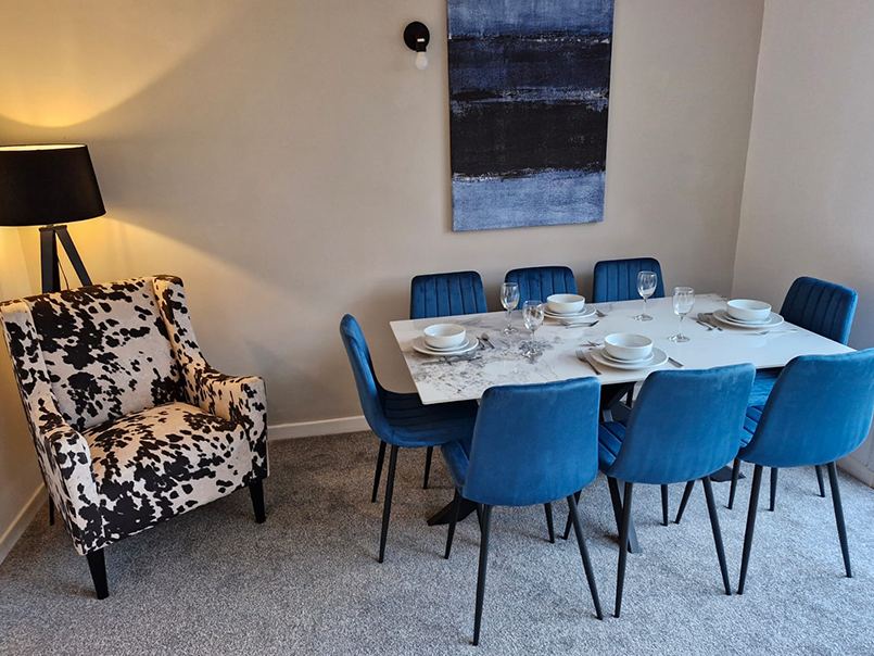 Styled dining space