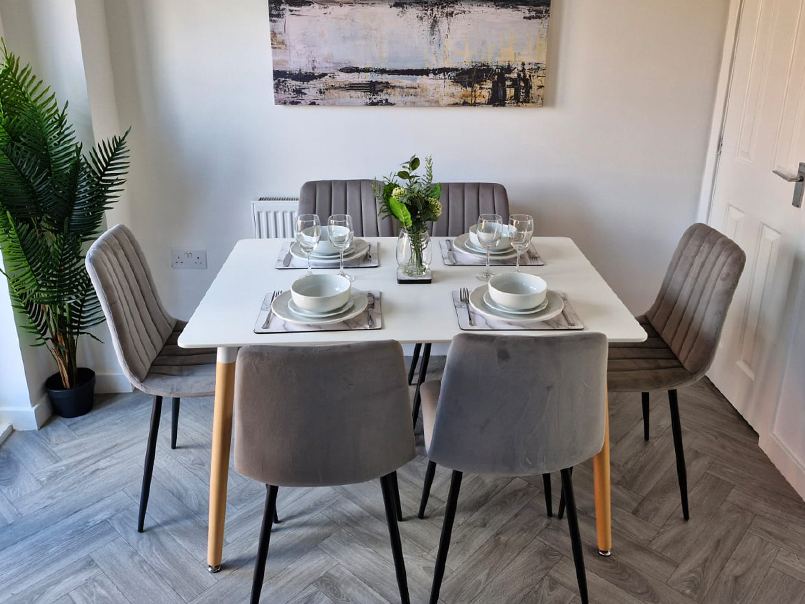 Styled dining space