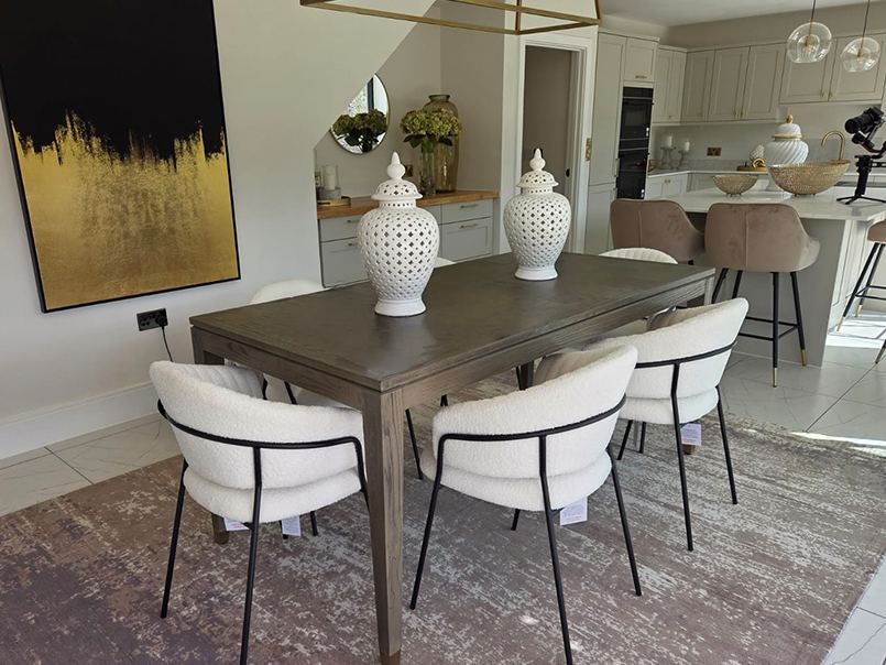 Styled dining space