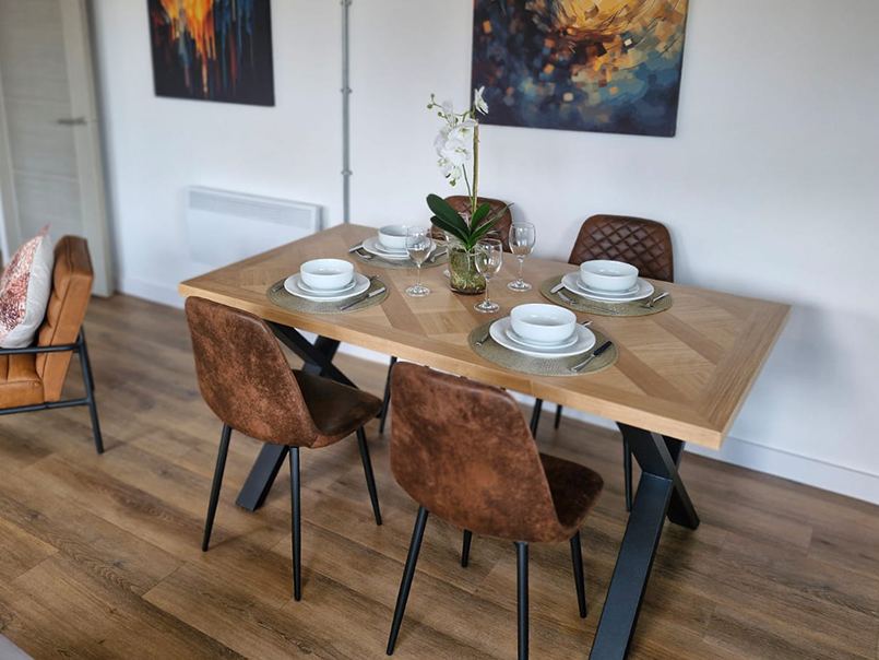 Styled dining space