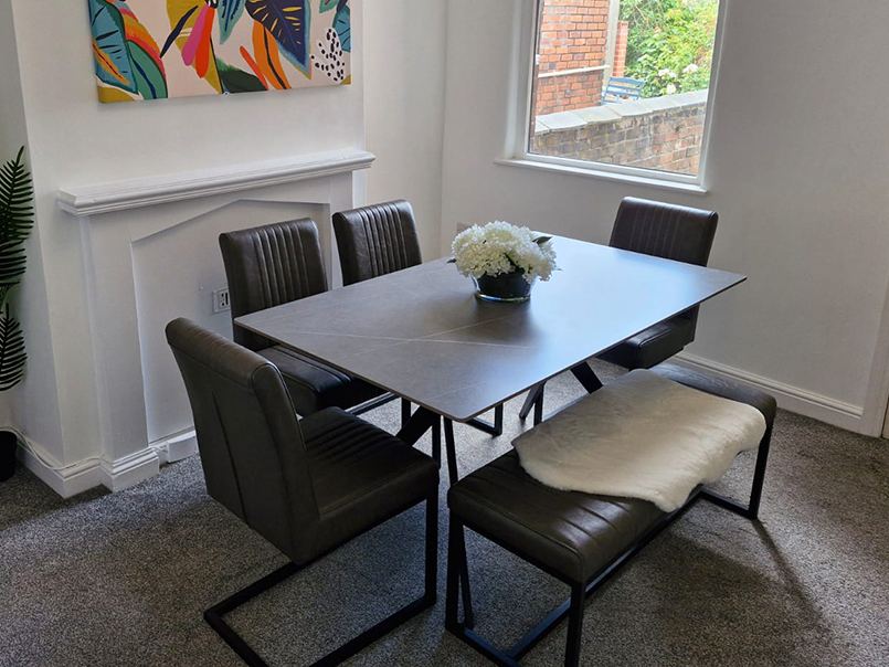 Styled dining space