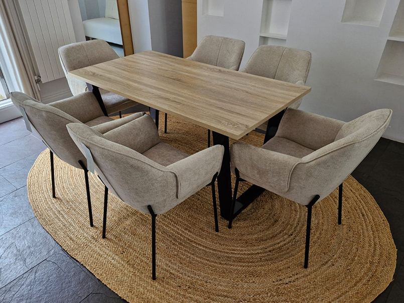 Styled dining space