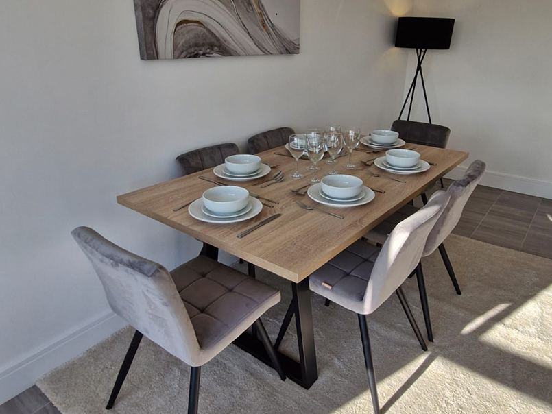 Styled dining space