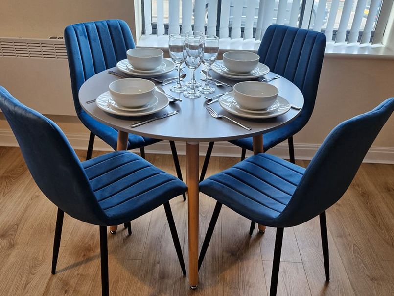 Styled dining space
