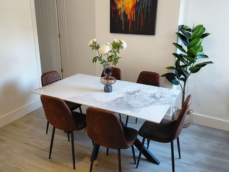 Styled dining space