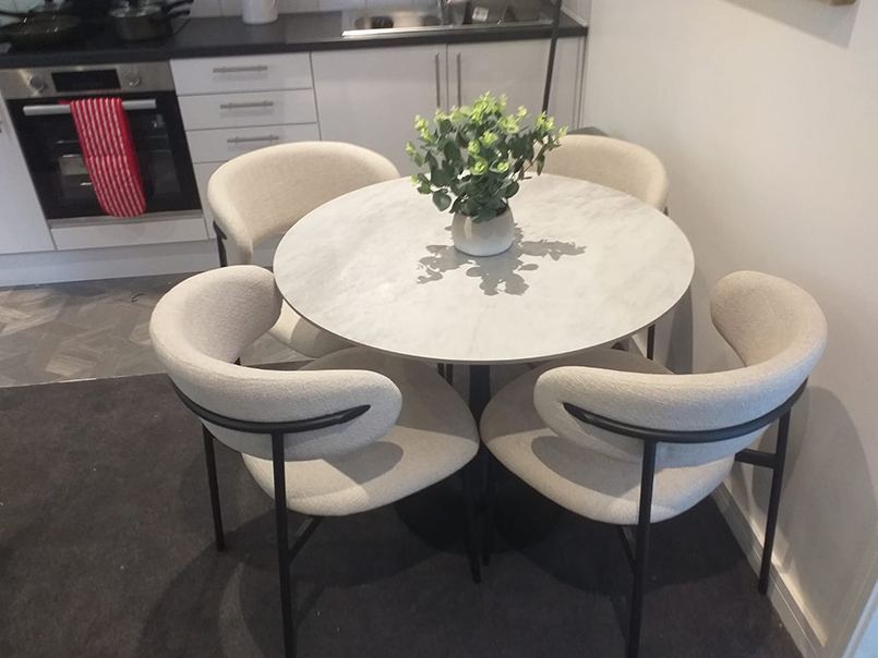Styled dining space