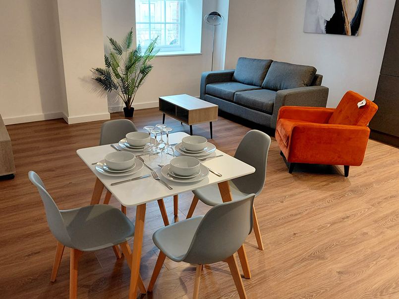 Styled dining space