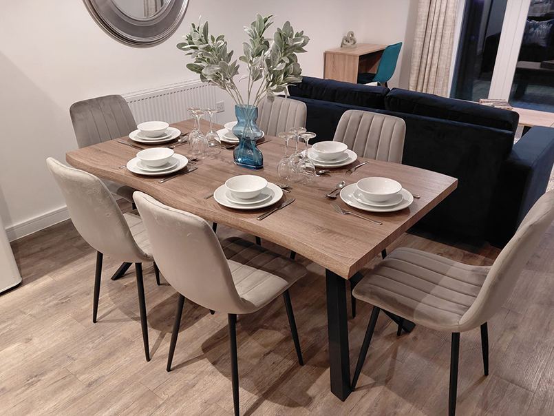 Styled dining space