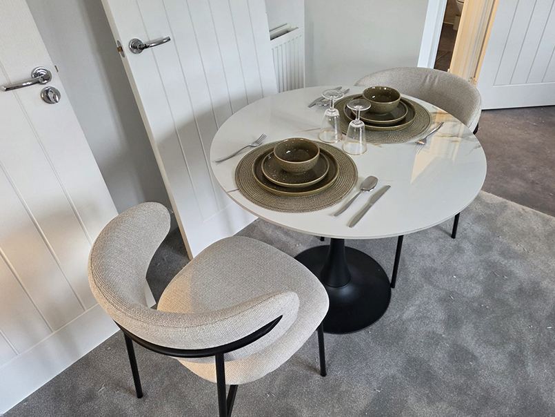 Styled dining space