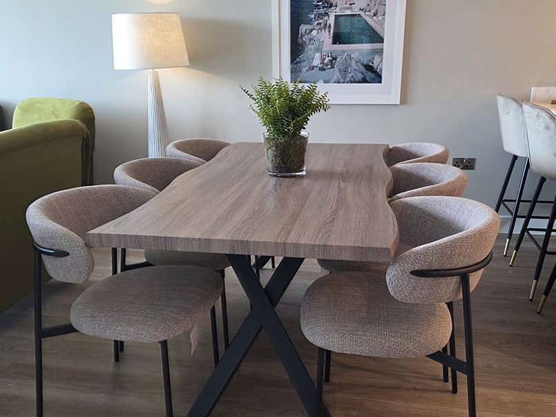 Styled dining space