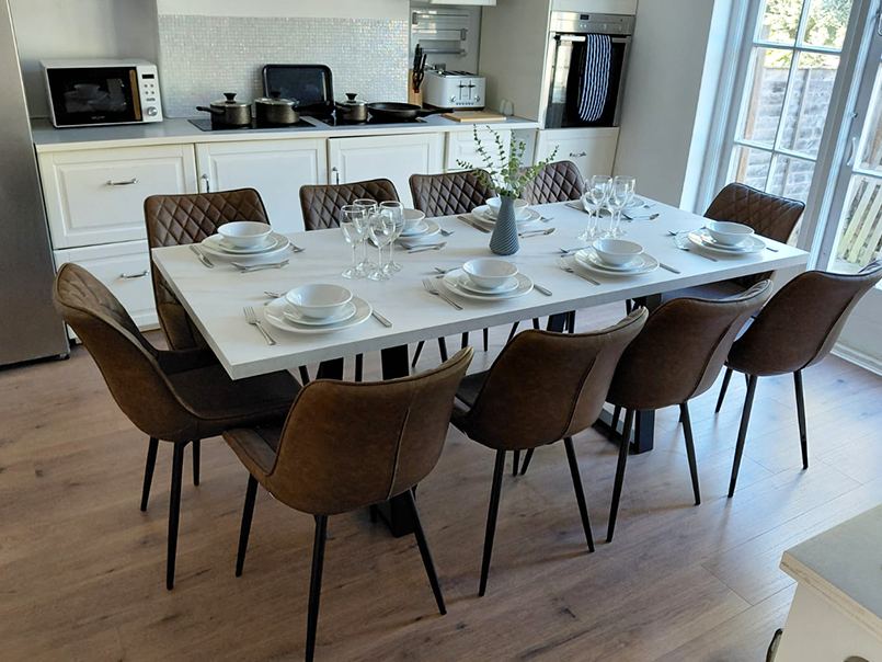 Styled dining space