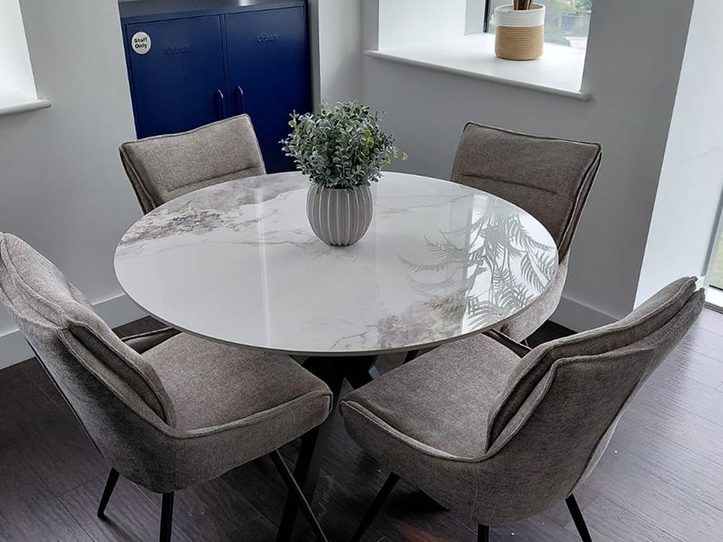Styled dining space