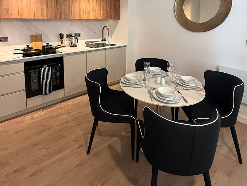 Styled dining space