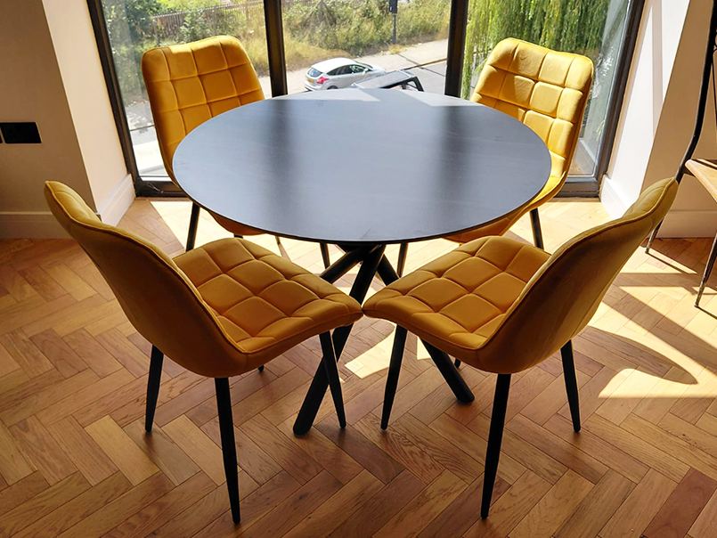 Styled dining space