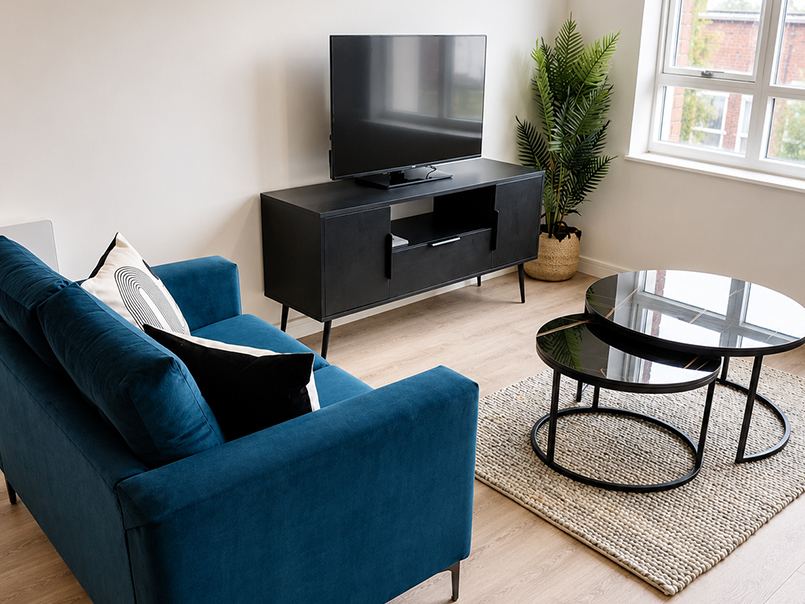 Styled living and lounge space