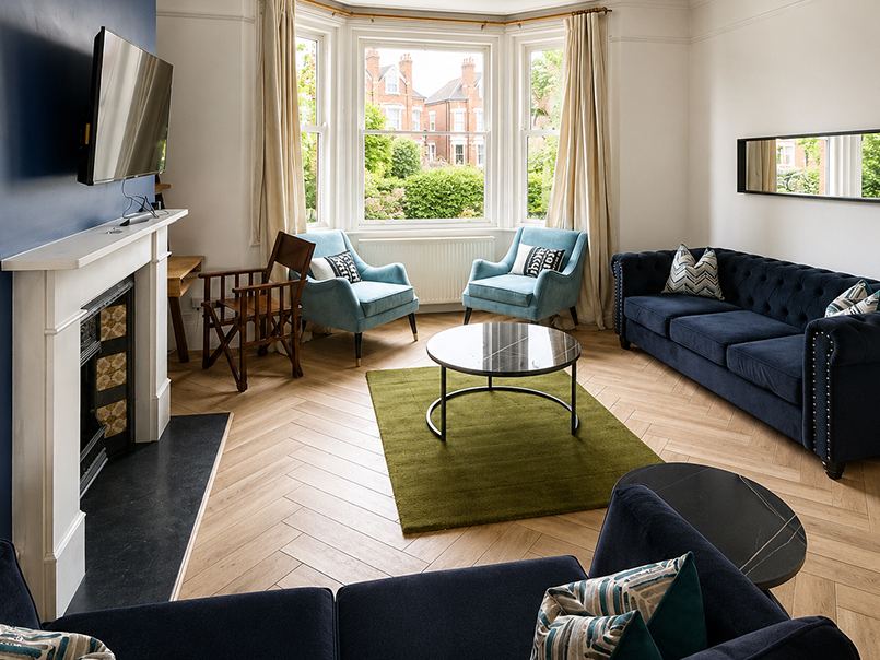 Styled living and lounge space