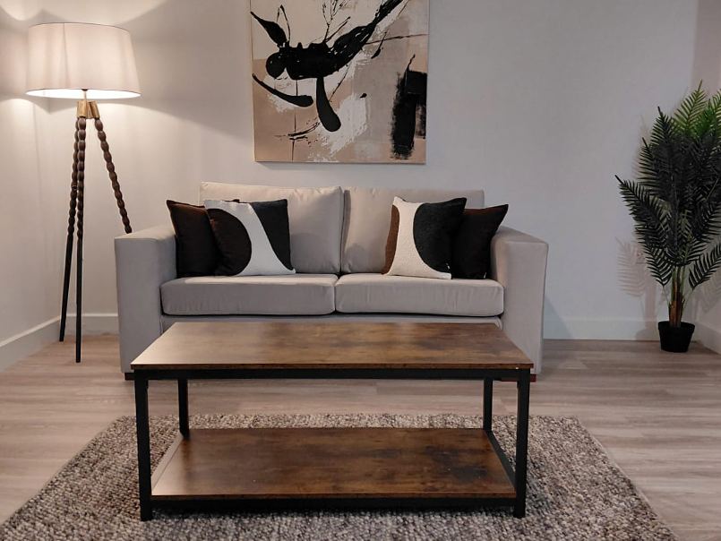 Styled living and lounge space