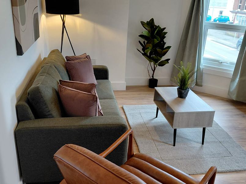 Styled living and lounge space