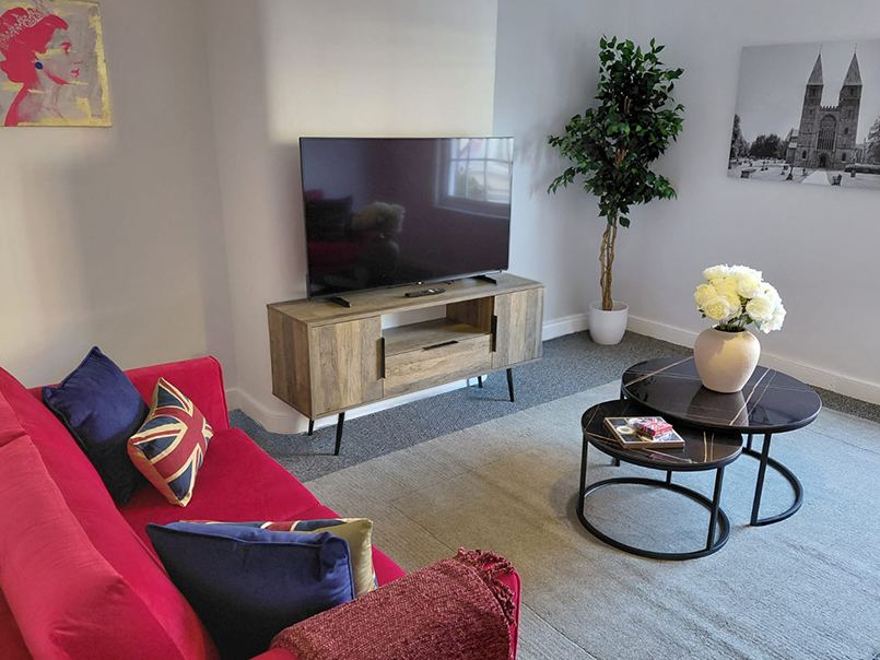 Styled living and lounge space