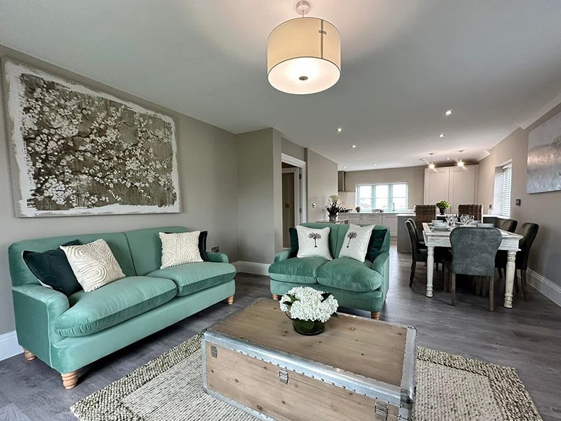 Styled living and lounge space