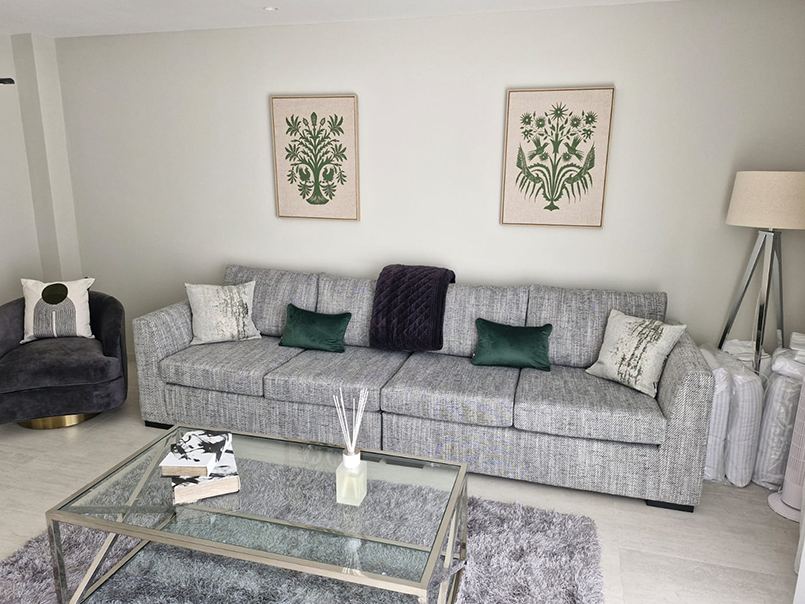 Styled living and lounge space
