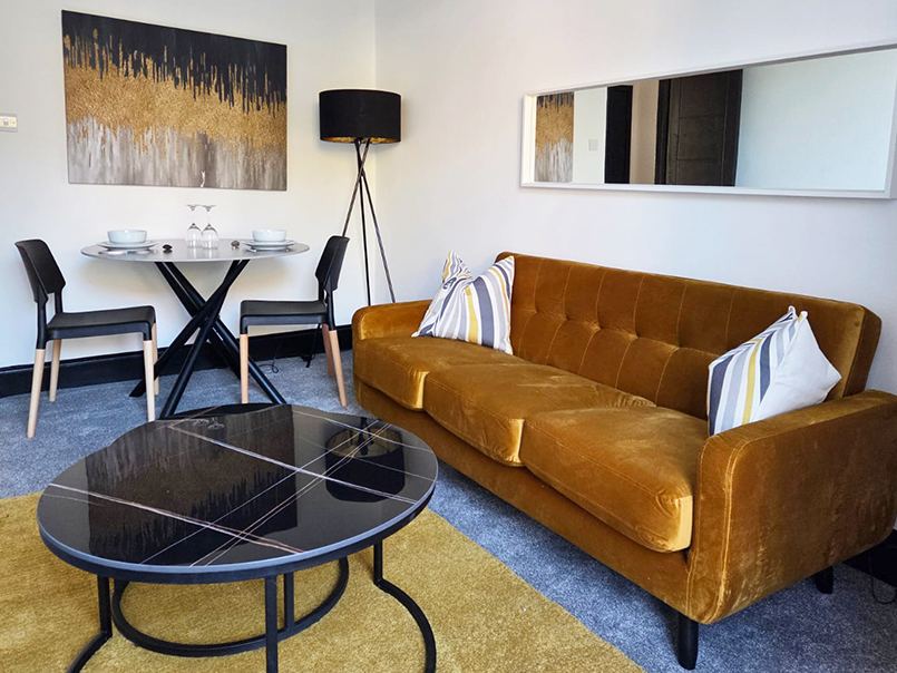 Styled living and lounge space