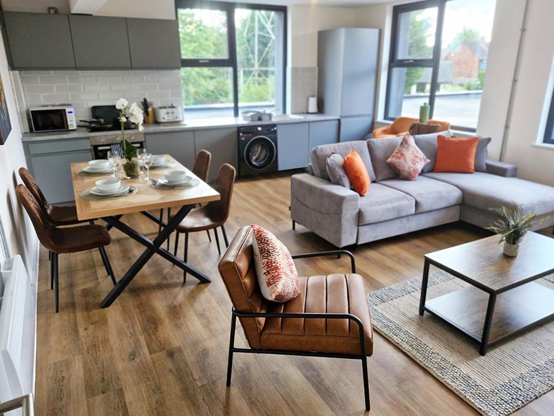 Styled living and lounge space