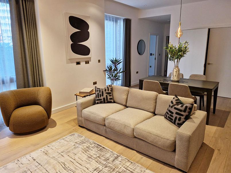 Styled living and lounge space