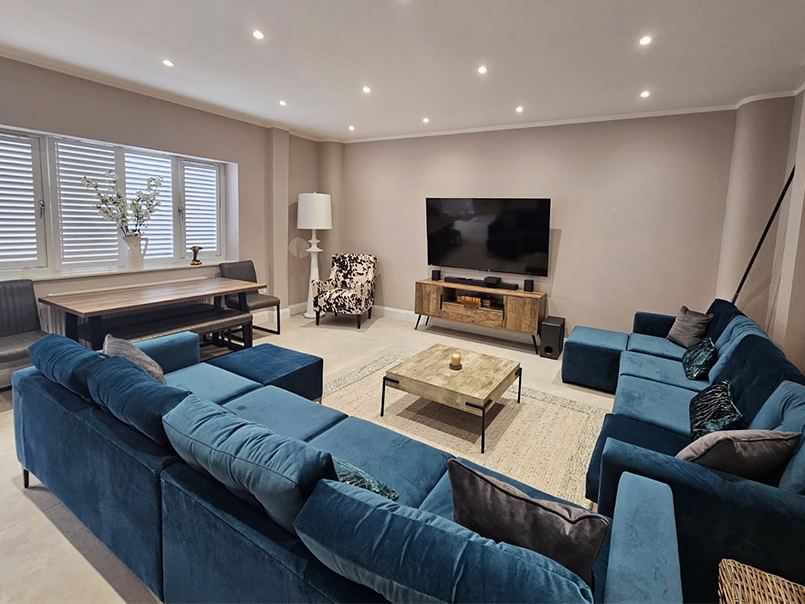 Styled living and lounge space