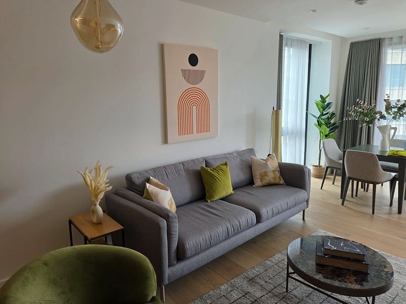 Styled living and lounge space
